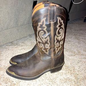 Men Double-H cowboy boots 10D